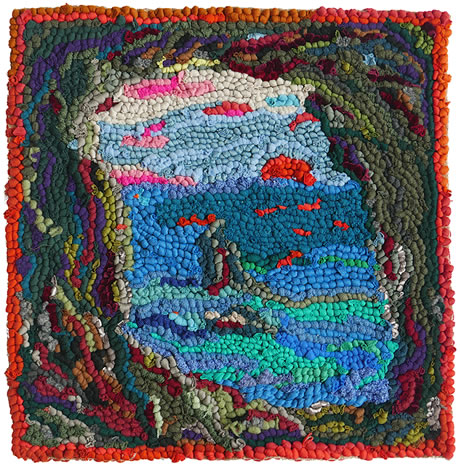 Setting Sun from a Cave